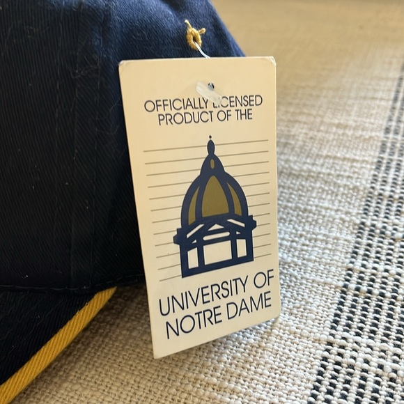 Notes Dame Fighting Irish blue ball cap with tags One Size - Picture 2 of 7